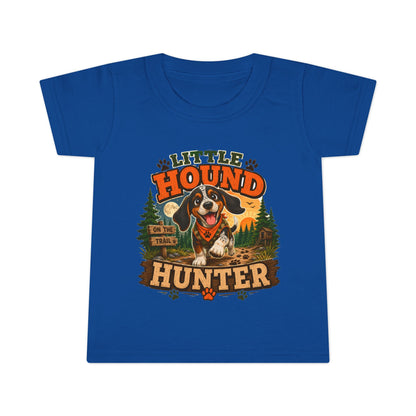 Little Hound Hunter Toddler T-Shirt – Cute Puppy Outdoor Adventure Tee