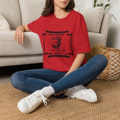 Bow Hunter T-Shirt — 'Give Them the Shaft' Graphic Tee