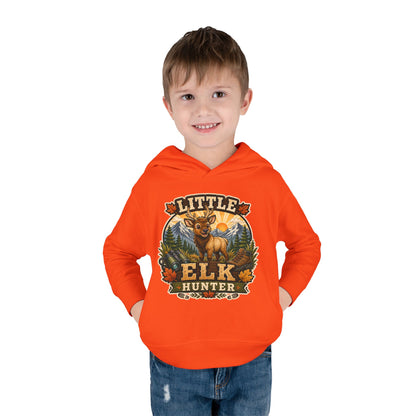 Toddler Hoodie – "Little Elk Hunter" Cute Woodland Animal Pullover for Kids