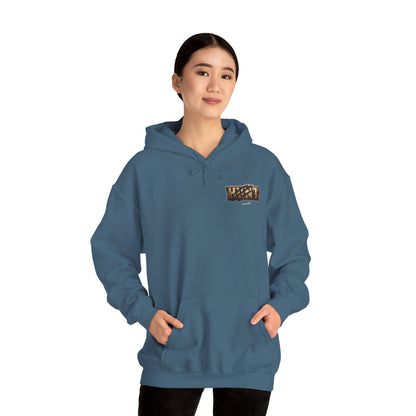 Bear Hunter Hoodie — Rustic Wildlife Hunting Graphic Sweatshirt