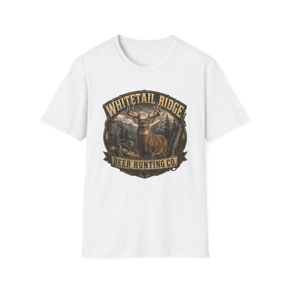 Whitetail Ridge Deer Hunting T-Shirt — Vintage Outdoor Hunting Tee