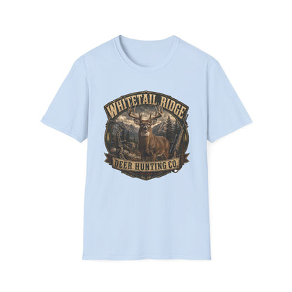 Whitetail Ridge Deer Hunting T-Shirt — Vintage Outdoor Hunting Tee