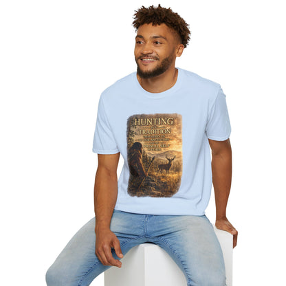 Hunting Tradition T-Shirt — "Hunting Is A Tradition" Wildlife Graphic Tee