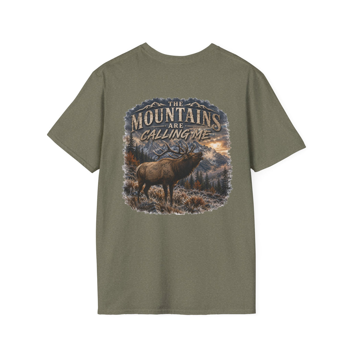 mountains are calling me T‑Shirt — Rustic Outdoor Hunting Tee