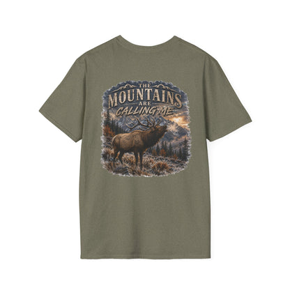 mountains are calling me T‑Shirt — Rustic Outdoor Hunting Tee