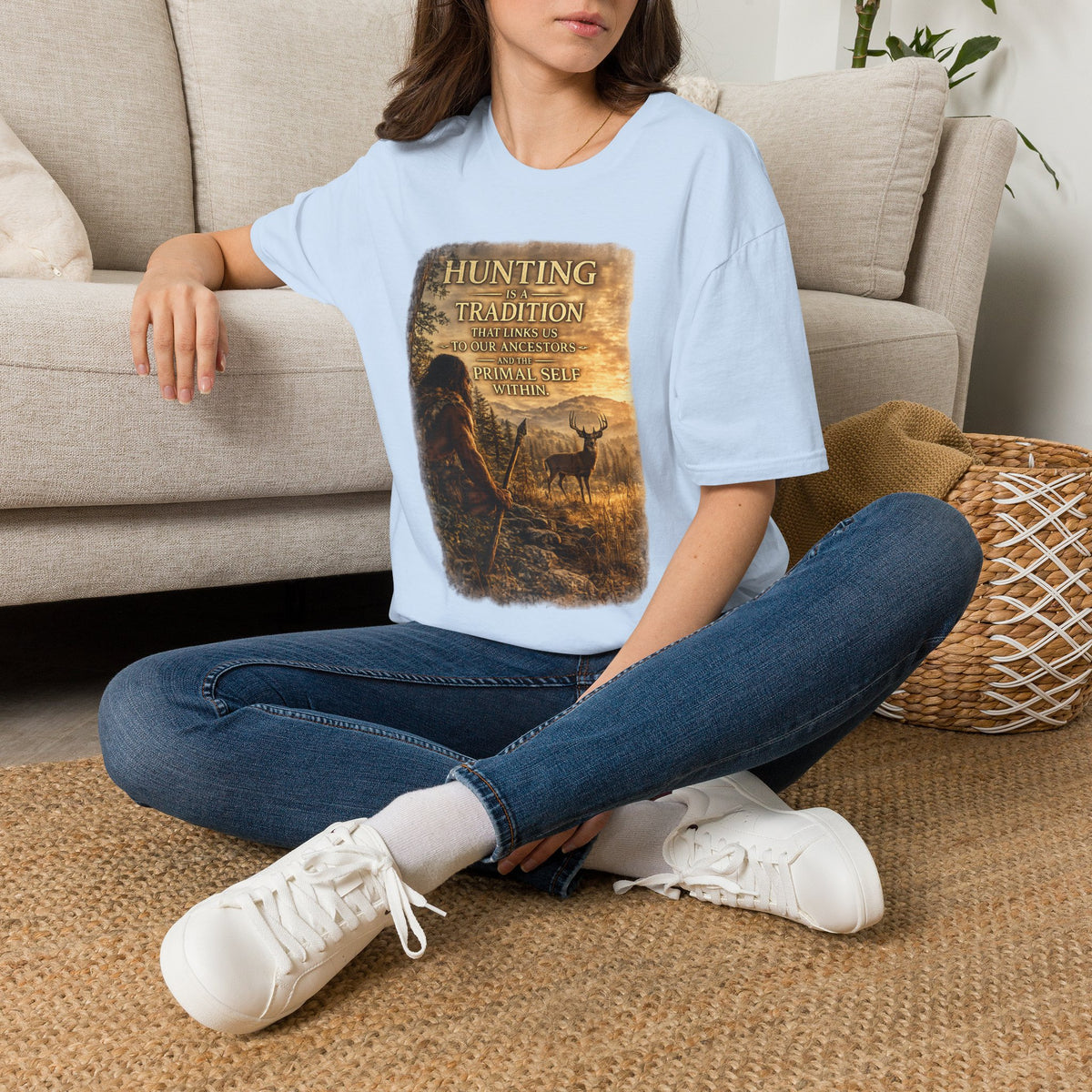 Hunting Tradition T-Shirt — "Hunting Is A Tradition" Wildlife Graphic Tee