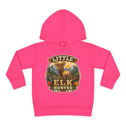 Toddler Hoodie – "Little Elk Hunter" Cute Woodland Animal Pullover for Kids