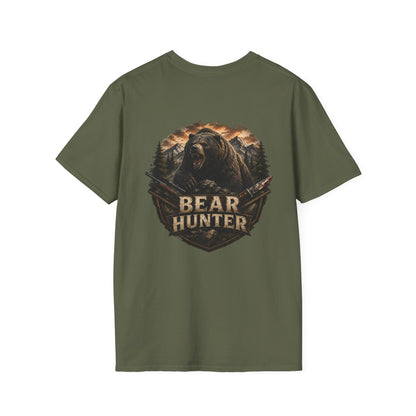 Bear hunter T‑Shirt — Retro Distressed Graphic Tee