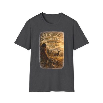 Hunting Tradition T-Shirt — "Hunting Is A Tradition" Wildlife Graphic Tee