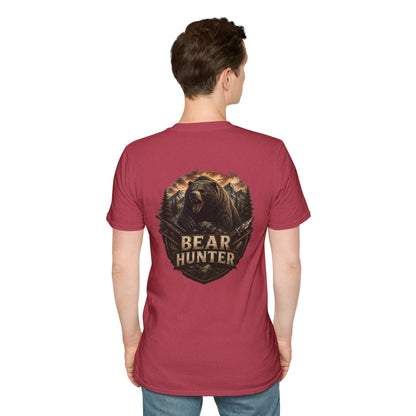 Bear hunter T‑Shirt — Retro Distressed Graphic Tee