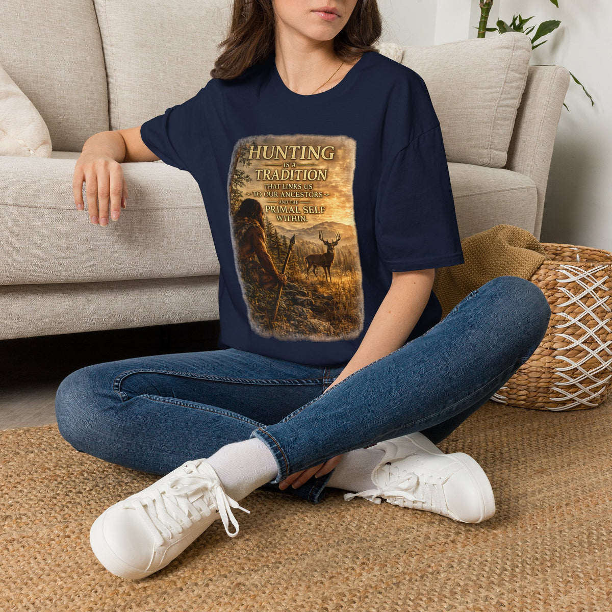 Hunting Tradition T-Shirt — "Hunting Is A Tradition" Wildlife Graphic Tee