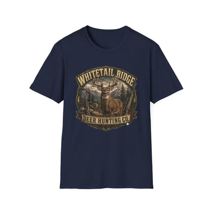 Whitetail Ridge Deer Hunting T-Shirt — Vintage Outdoor Hunting Tee