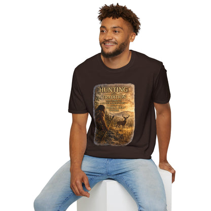 Hunting Tradition T-Shirt — "Hunting Is A Tradition" Wildlife Graphic Tee