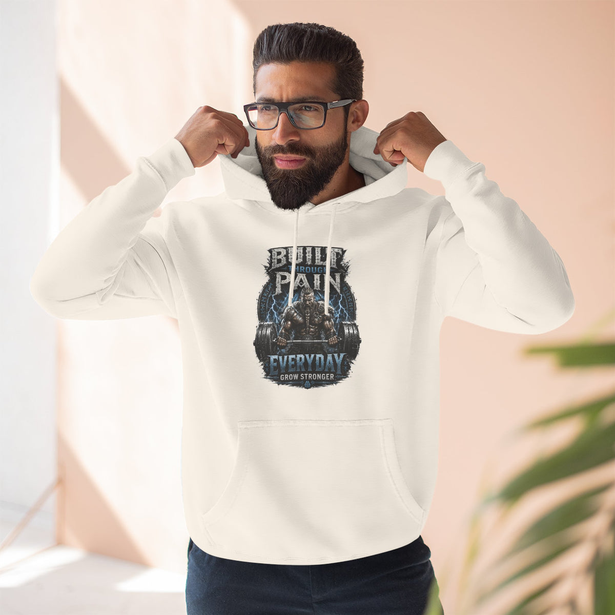 Built Pain Everyday Warrior Hoodie | Fitness Gym Motivation