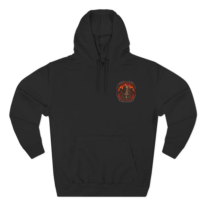 Train for Valhalla We Conquer Hoodie | Viking Warrior Strength Graphic
