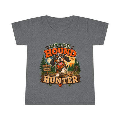 Little Hound Hunter Toddler T-Shirt – Cute Puppy Outdoor Adventure Tee