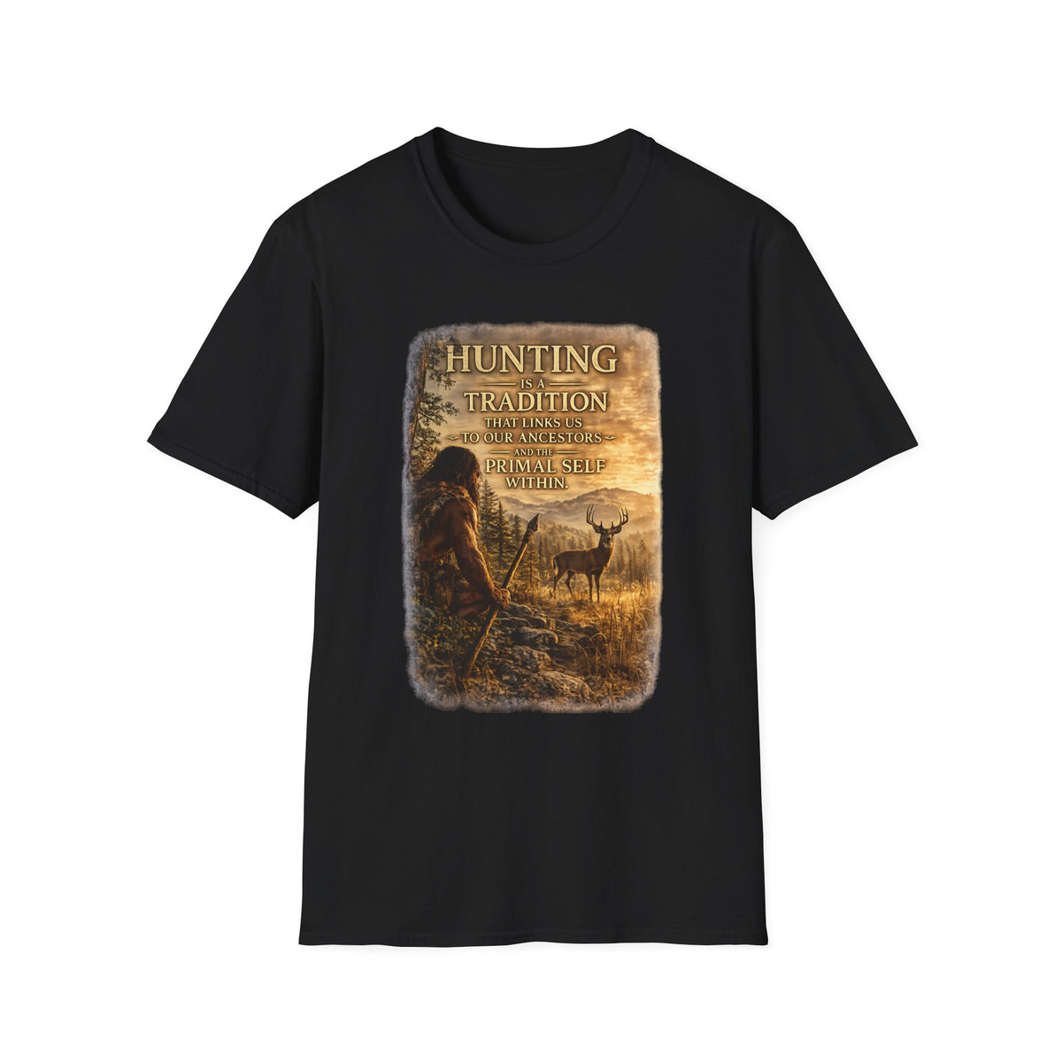 Hunting Tradition T-Shirt — "Hunting Is A Tradition" Wildlife Graphic Tee
