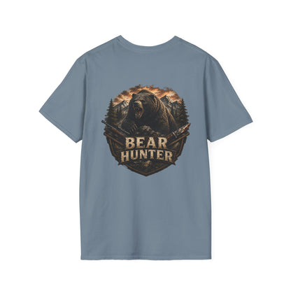 Bear hunter T‑Shirt — Retro Distressed Graphic Tee
